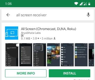 Install All Screen app on Android