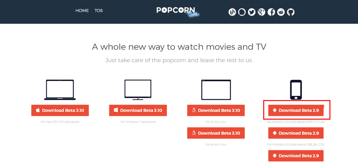 Popcorn Time on Android